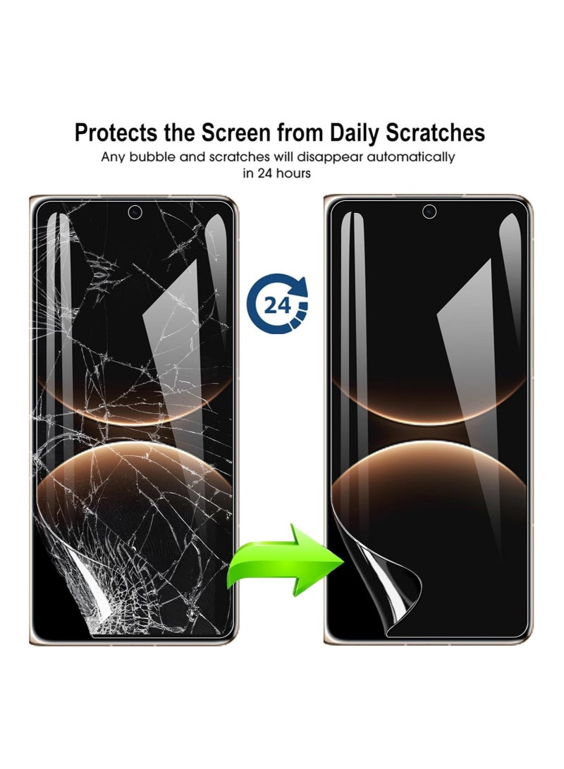 Screen Protector Compatible with Huawei Mate X7, 【2+2 Bundle】 Includes TPU Protective Film + Outer Protective Film, High-Definition Transparent Flexible Edge Soft TPU, Fingerprint Unlock, Bubble-Free Installation - Image 5